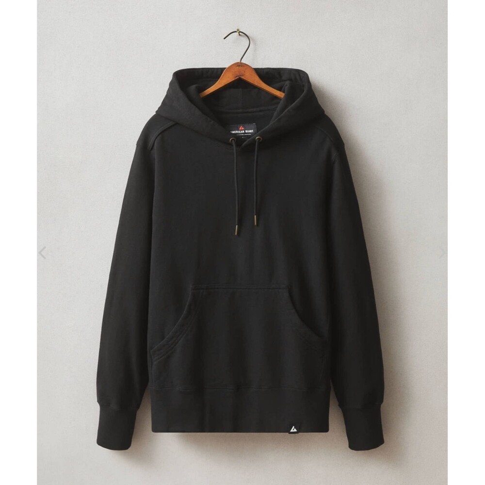 American Giant Classic Pullover Mens M Black Hoodie Heavyweight USA Made NEW